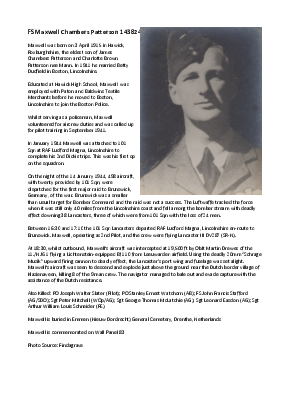 A preview of a PDF biography for Patterson, Maxwell Chambers